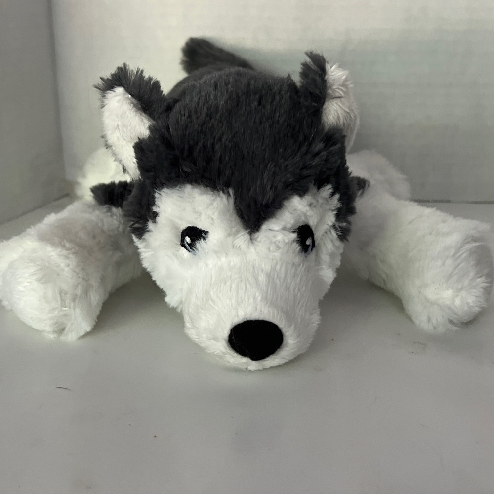 Ikea Livlig Plush Toy Dog Puppy Siberian Husky Toy 10"  Stuffed Animal Soft Wolf